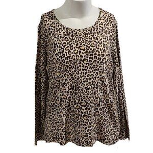 [White Stag] Animal Print Long Sleeve - Size 2X
